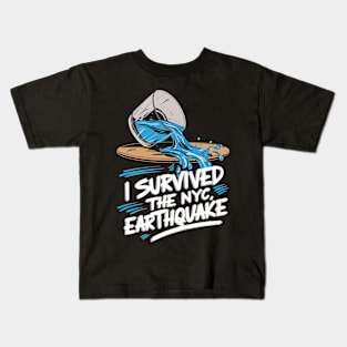 I survived the nyc earthquake Kids T-Shirt